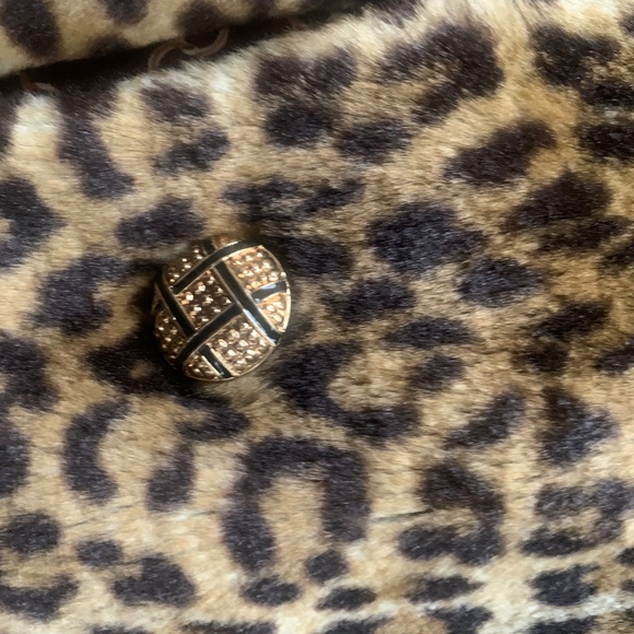 Dennis Basso vintage faux fur leopard print jacket - Picture 7 of 7